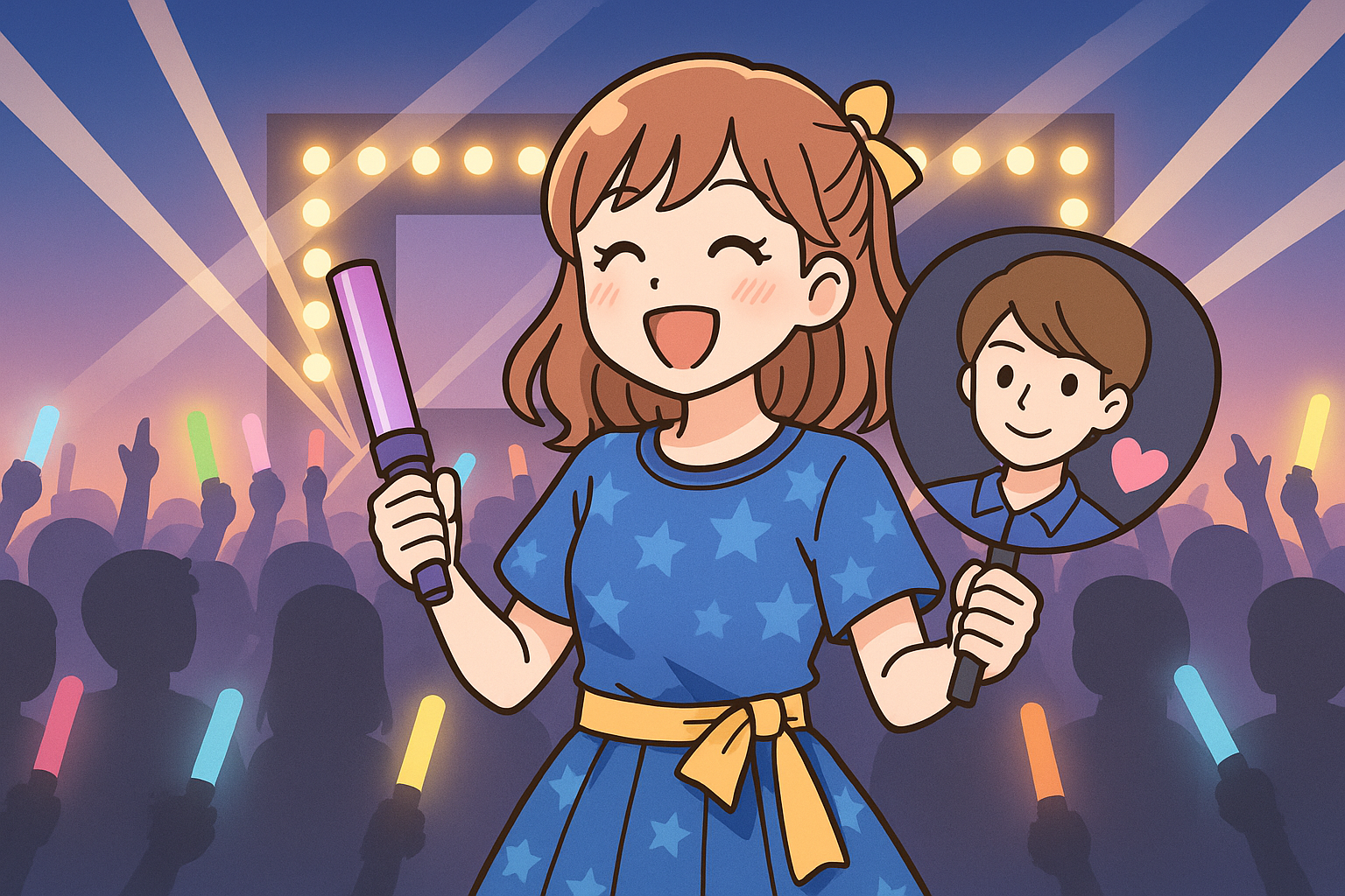 ライブや舞台のイベントに持参する応援グッズと女子の装い